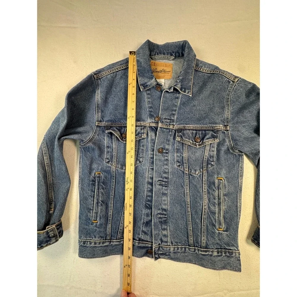 Levi Strauss Signature‎ Denim Women's Jacket large cusCowgirl Patch Western
